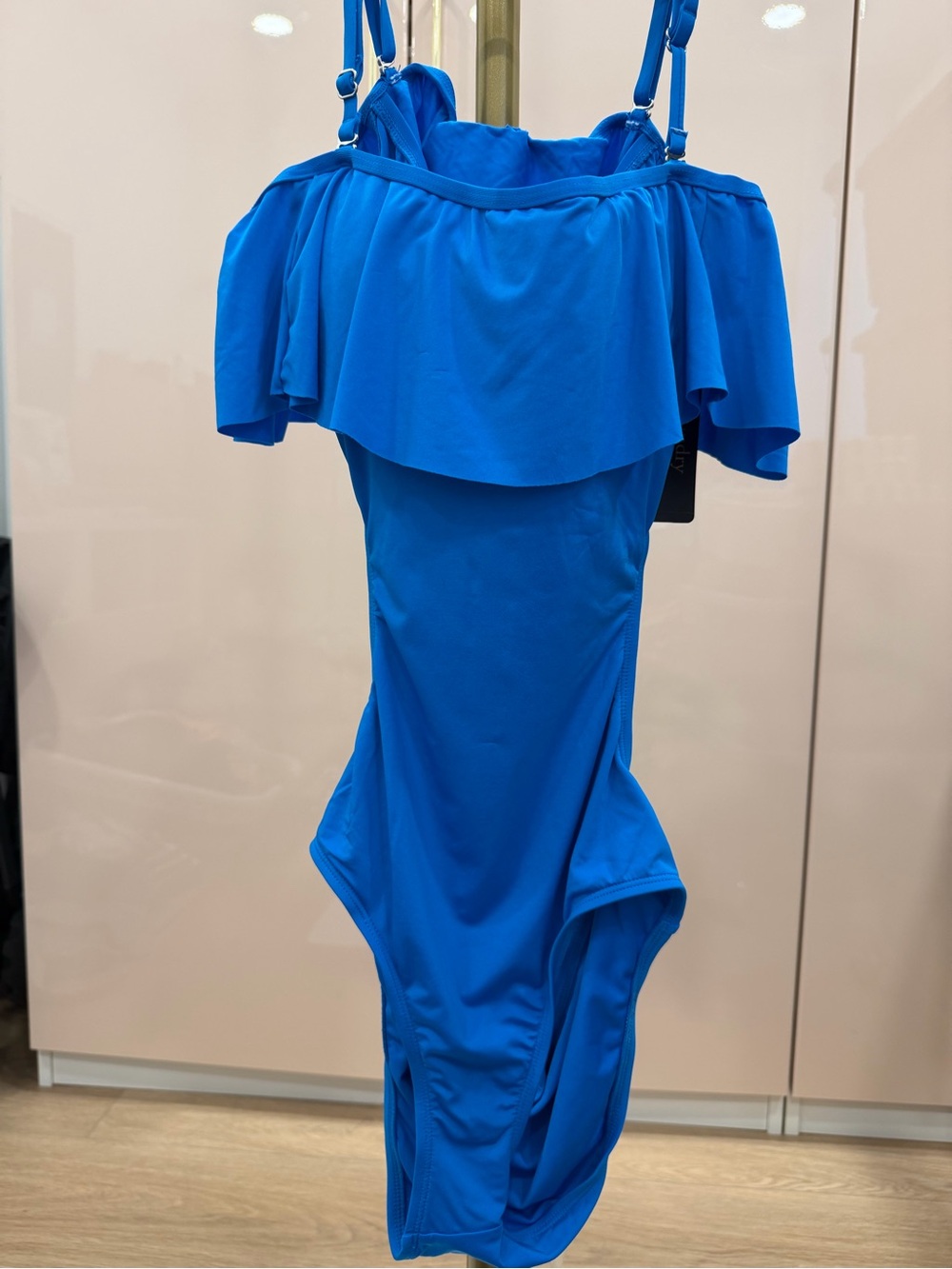 Laundry by Design Royal Blue Ruffle One-Piece Swimsuit